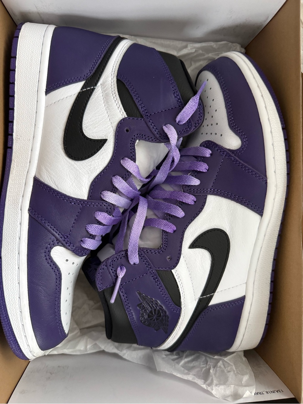 Men’s Air Jordan 1 Retro High OG Court Purple 2.0 Size 10